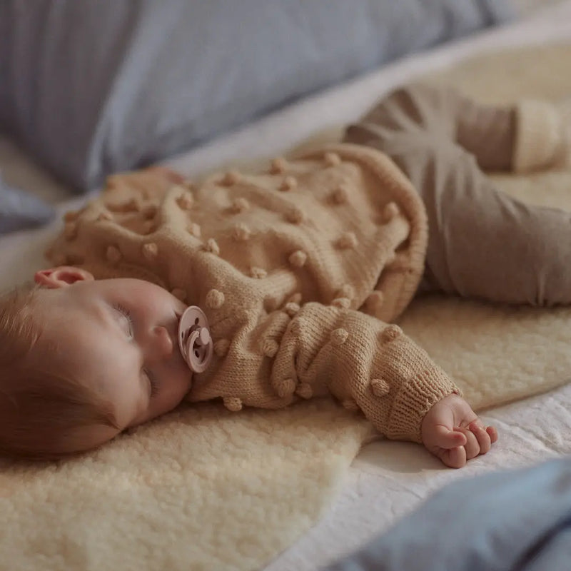 sweterek popcorn z wełny merino Mille Family BÉBÉ Concept