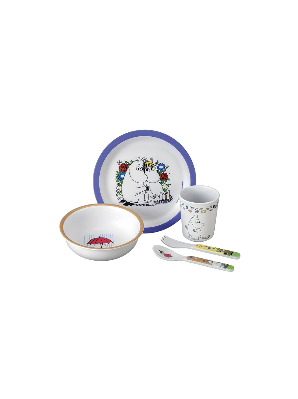 Zestaw dziecięcych naczyń z melaminy Maison Petit Jour BÉBÉ Concept