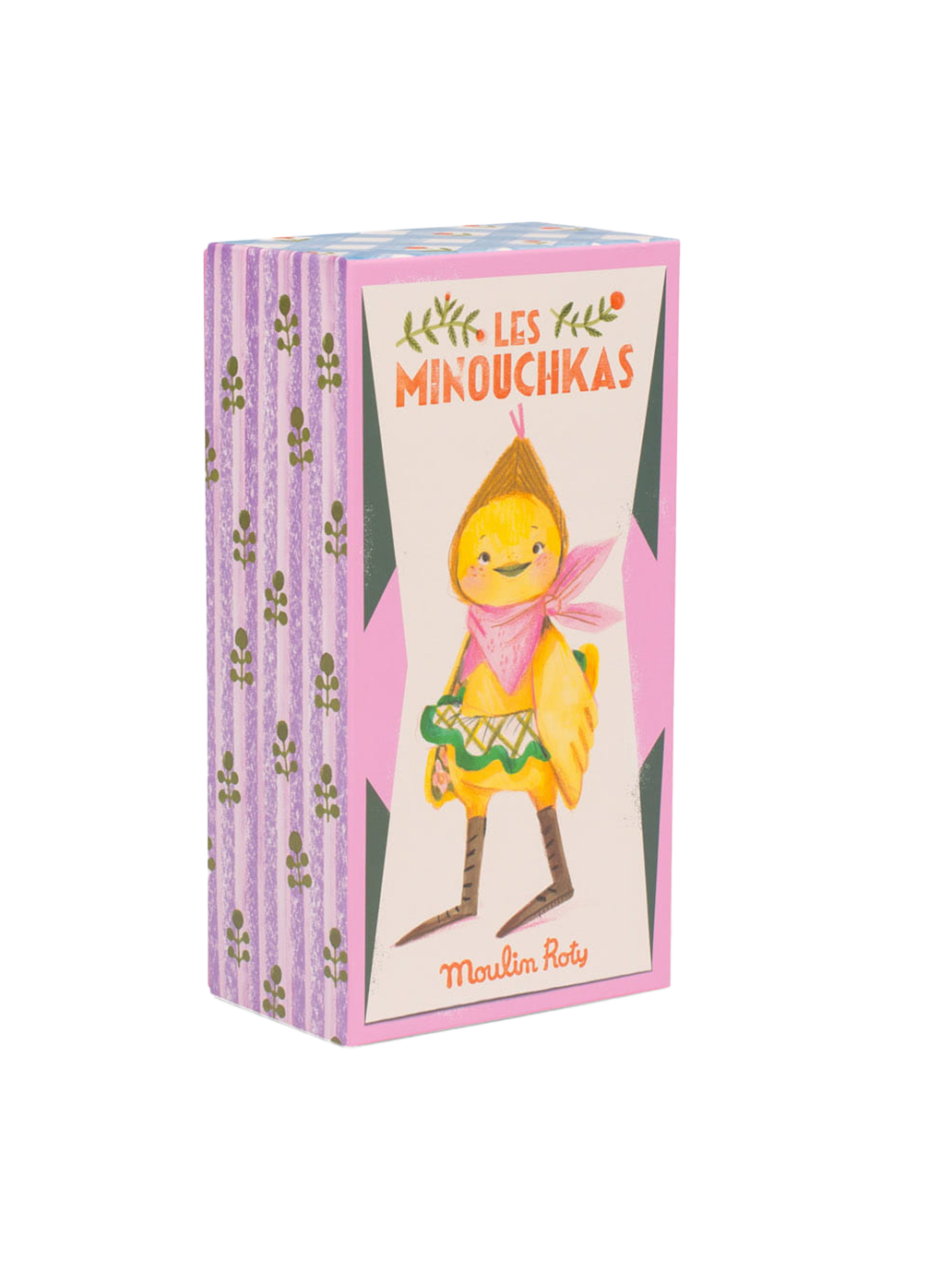 Przytulanka retro w ozdobnym pudełku Les Minouchkas Moulin Roty BÉBÉ Concept 