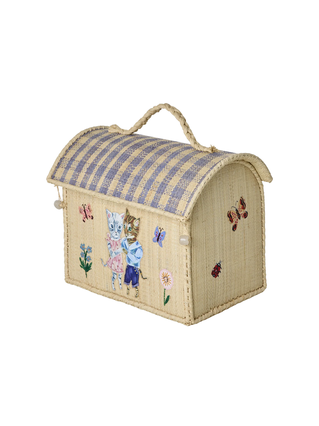 Mały kuferek Raffia Storage House RICE BÉBÉ Concept 