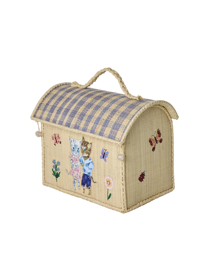 Mały kuferek Raffia Storage House RICE BÉBÉ Concept 