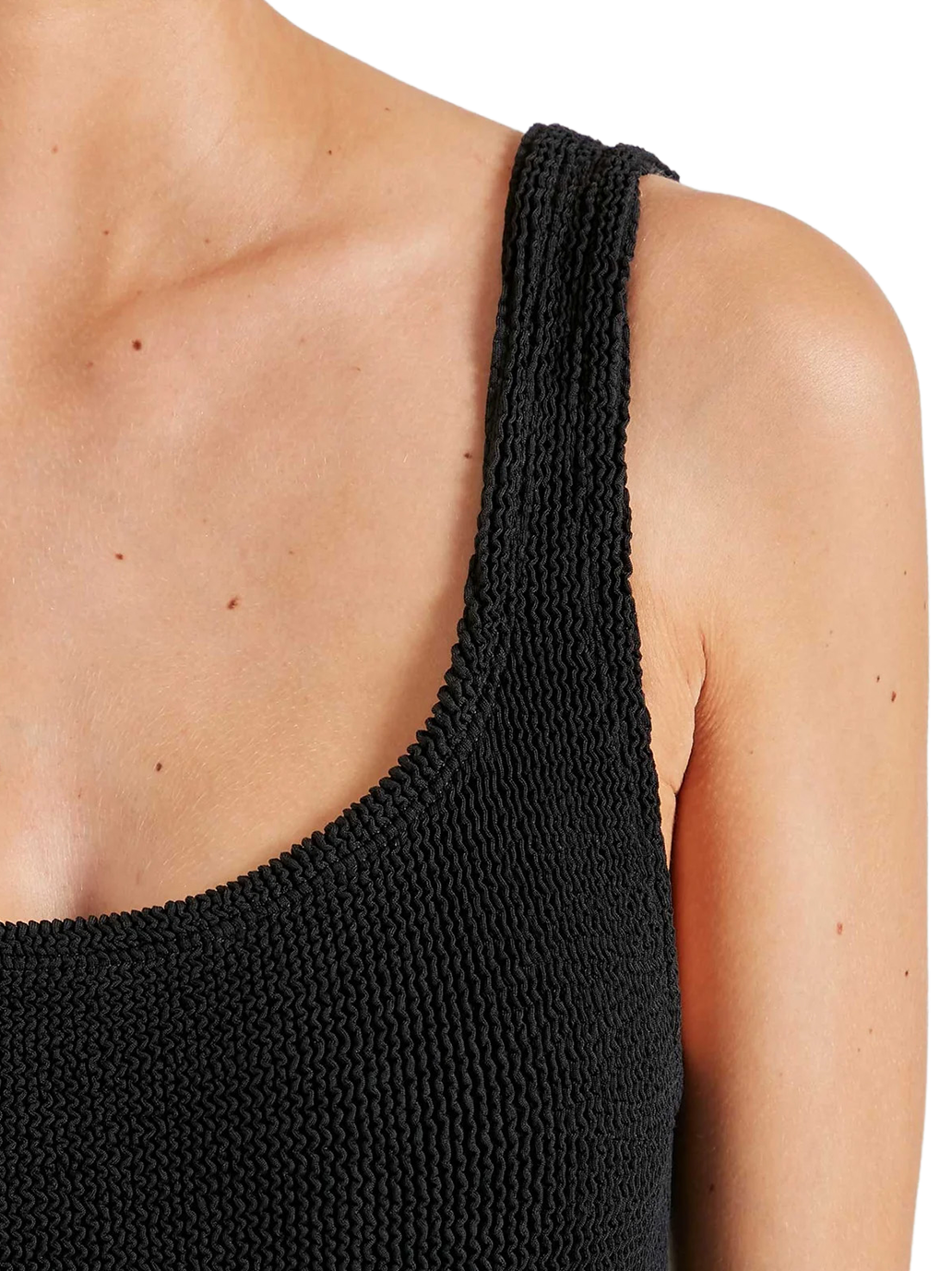 Maillot de bain à encolure carrée BLACK