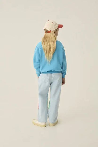 Blue Washed Sweatshirt The Campamento BEBE Concept 