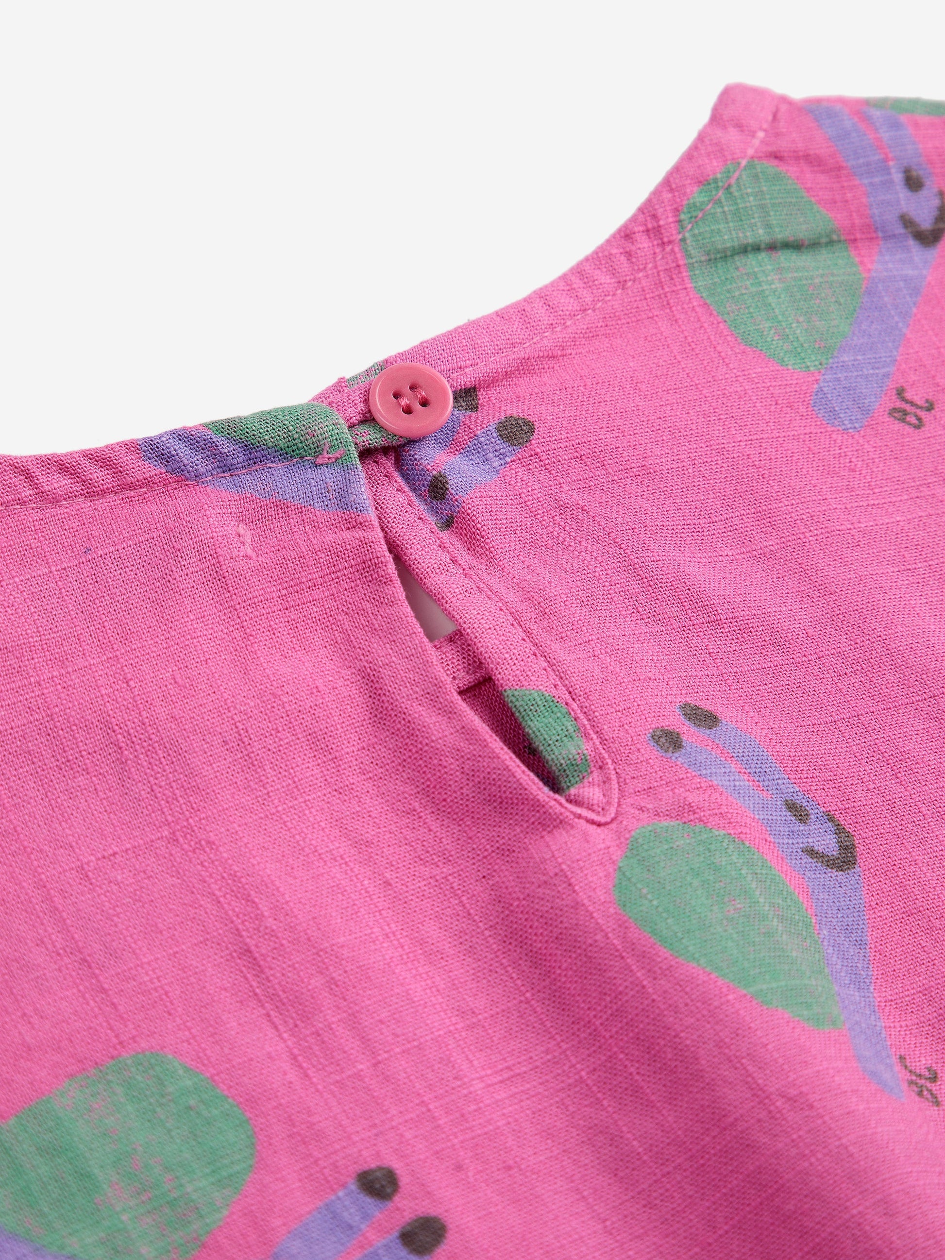 Bluzka Funny Snail all over woven blouse Bobo Choses BÉBÉ Concept 