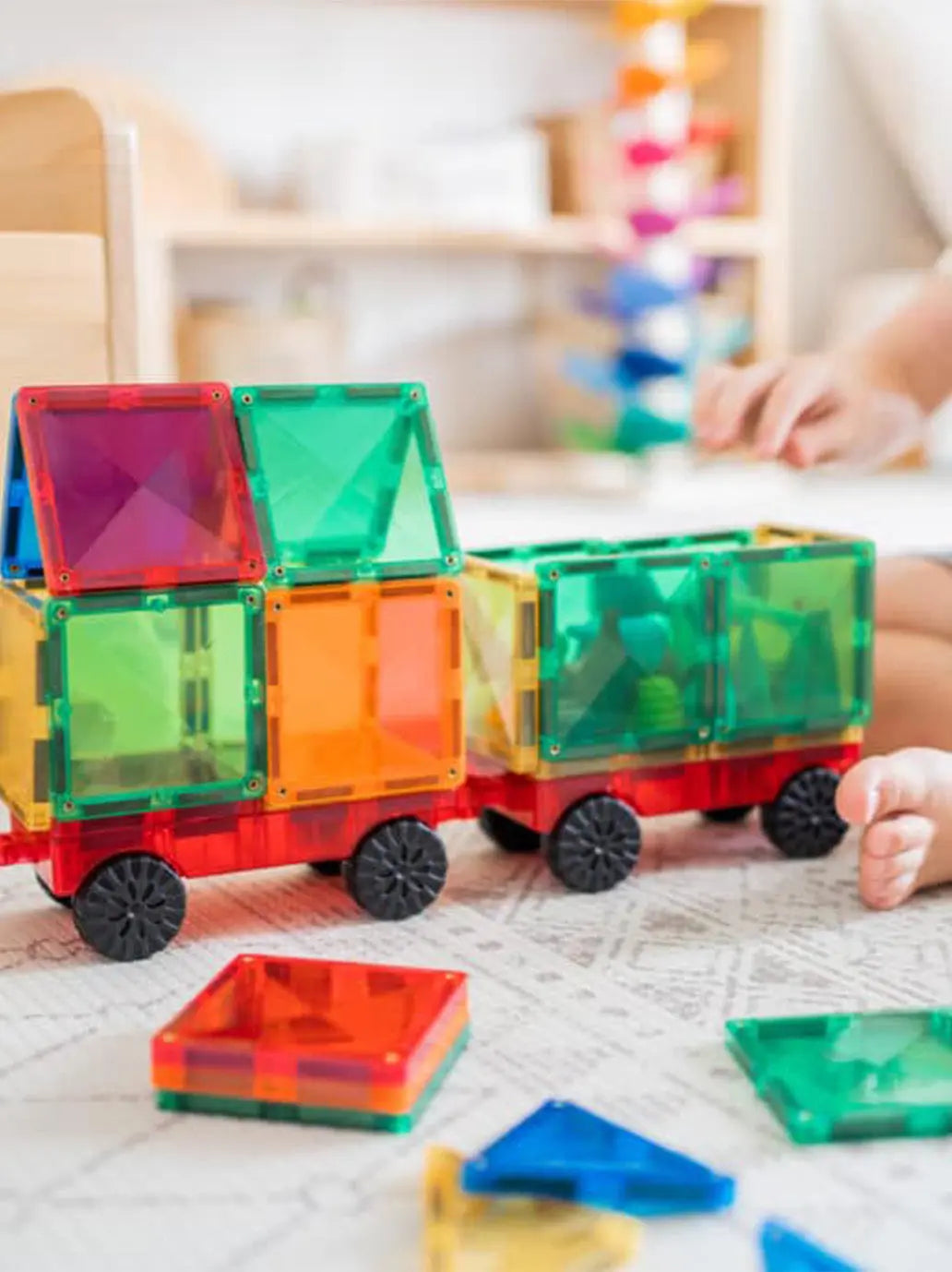 Klocki magnetyczne Rainbow Motion Pack Connetix BÉBÉ Concept 