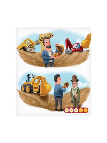 Henio koparka. Książka interaktywna Albi BÉBÉ Concept 