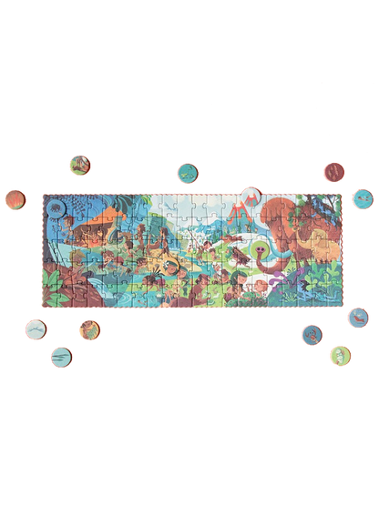 Puzzle kieszonkowe z grą obserwacyjną Mamut Londji BÉBÉ Concept 