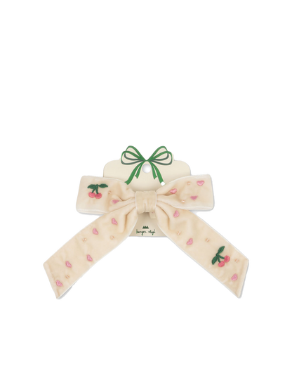 Spinka do włosów Velvet bow hair clip Konges Slojd BÉBÉ Concept 
