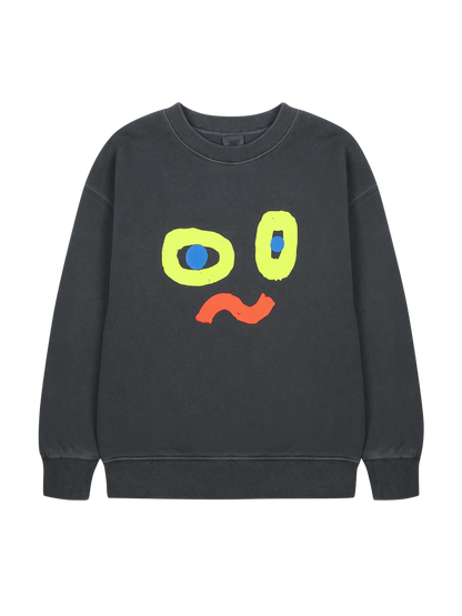 Bluza Catchy Face Pigment Sweatshirt (Glow in the dark) Jelly Mallow BÉBÉ Concept 