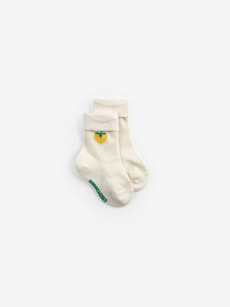Pixel Strawberry short socks pack x 2 Bobo Choses BEBE Concept 