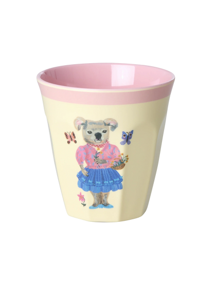 Zestaw kolorowych kubków z melaminy RICE BÉBÉ Concept 