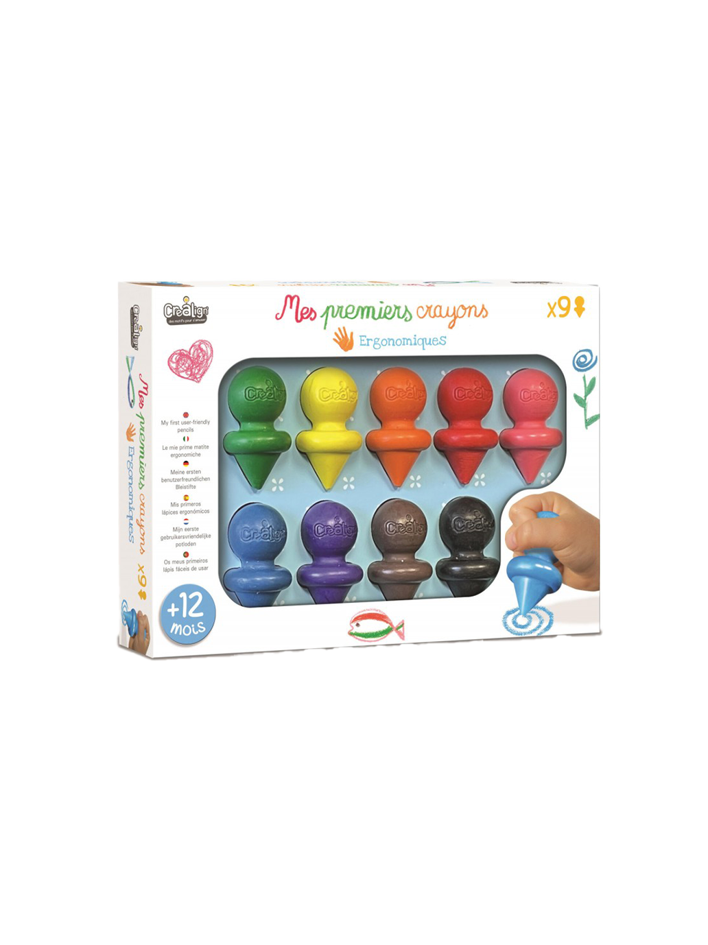 Pierwsze kredki dla dzieci Crealign BÉBÉ Concept 