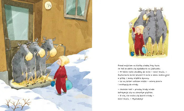 Nusia i bracia łosie Wydawnictwo Zakamarki BÉBÉ Concept