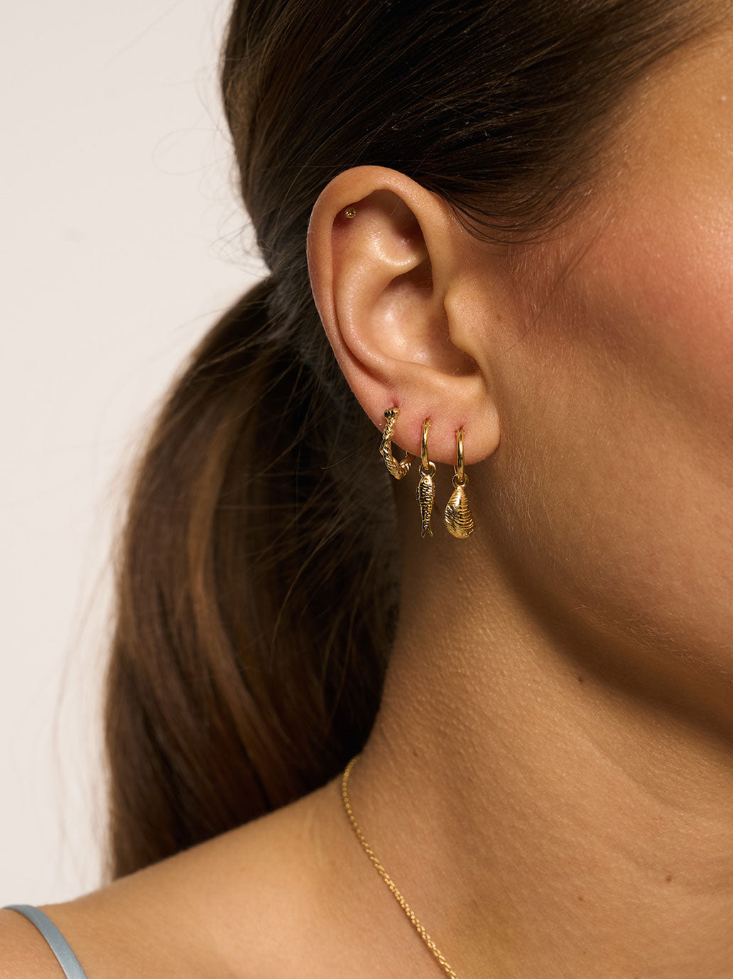 Kolczyk Sardine Ring Earring Anna + Nina BÉBÉ Concept 