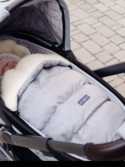 Powiększany śpiworek z wełną do wózka iGrow Aspen Zaffiro BÉBÉ Concept