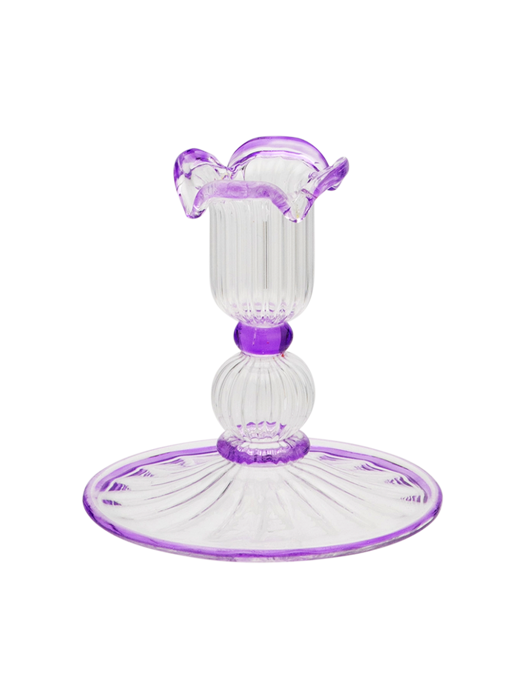 Szklany świecznik Jane Anna + Nina BÉBÉ Concept 