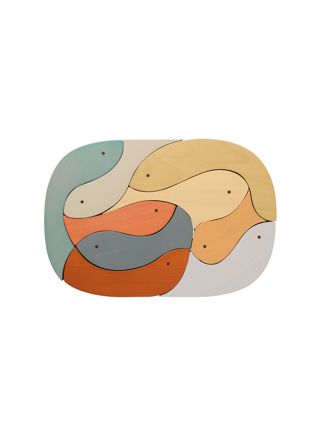 Drewniane puzzle Shoal Ferm Living BÉBÉ Concept 