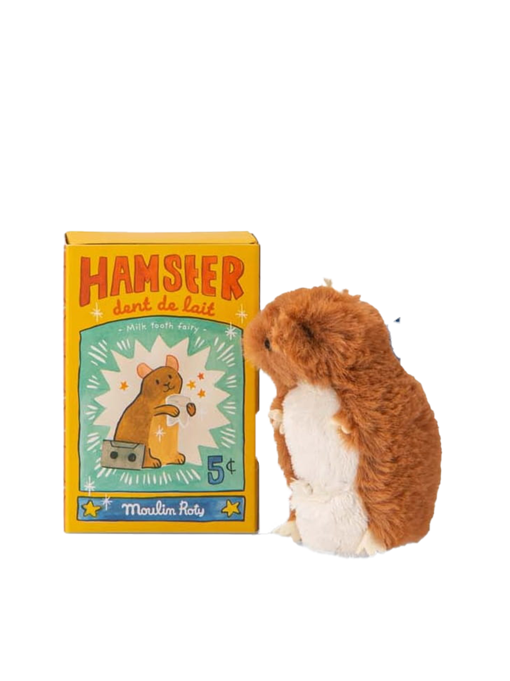 Maskotka chomik w pudełku na mleczne ząbki Moulin Roty BÉBÉ Concept 