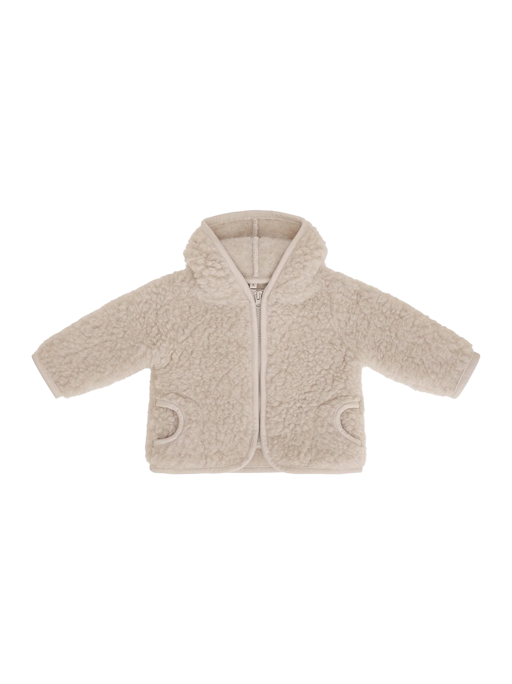 Wełniana kurtka z podszewką BEIGE