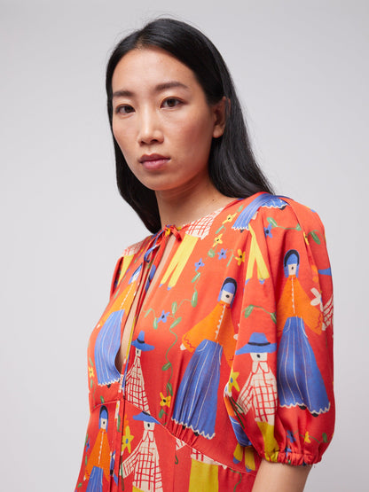 Sukienka Couples print satin dress Adult Bobo Choses BÉBÉ Concept 