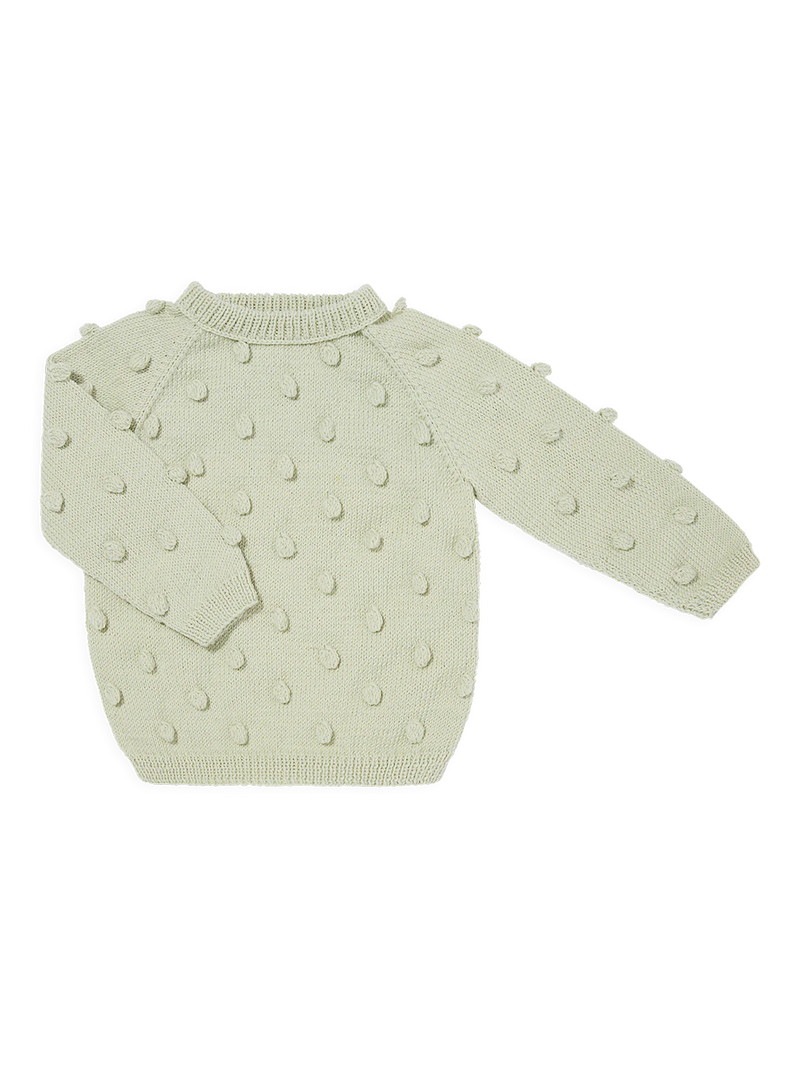 Sweterek popcorn z wełny merino Mille Family BÉBÉ Concept 
