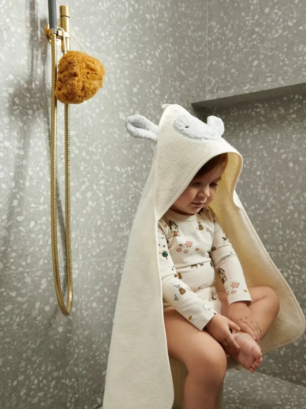 Ręcznik niemowlęcy z kapturkiem Albert Liewood BEBE Concept 