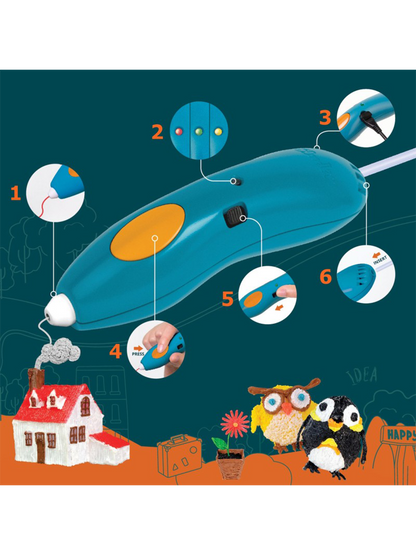 Zestaw 3Doodler Start+ do nauki druku 3D dla dzieci 3Doodler BÉBÉ Concept 