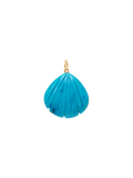 Zawieszka Treated Turquoise Shell Charm SILVER GOLD PLATED
