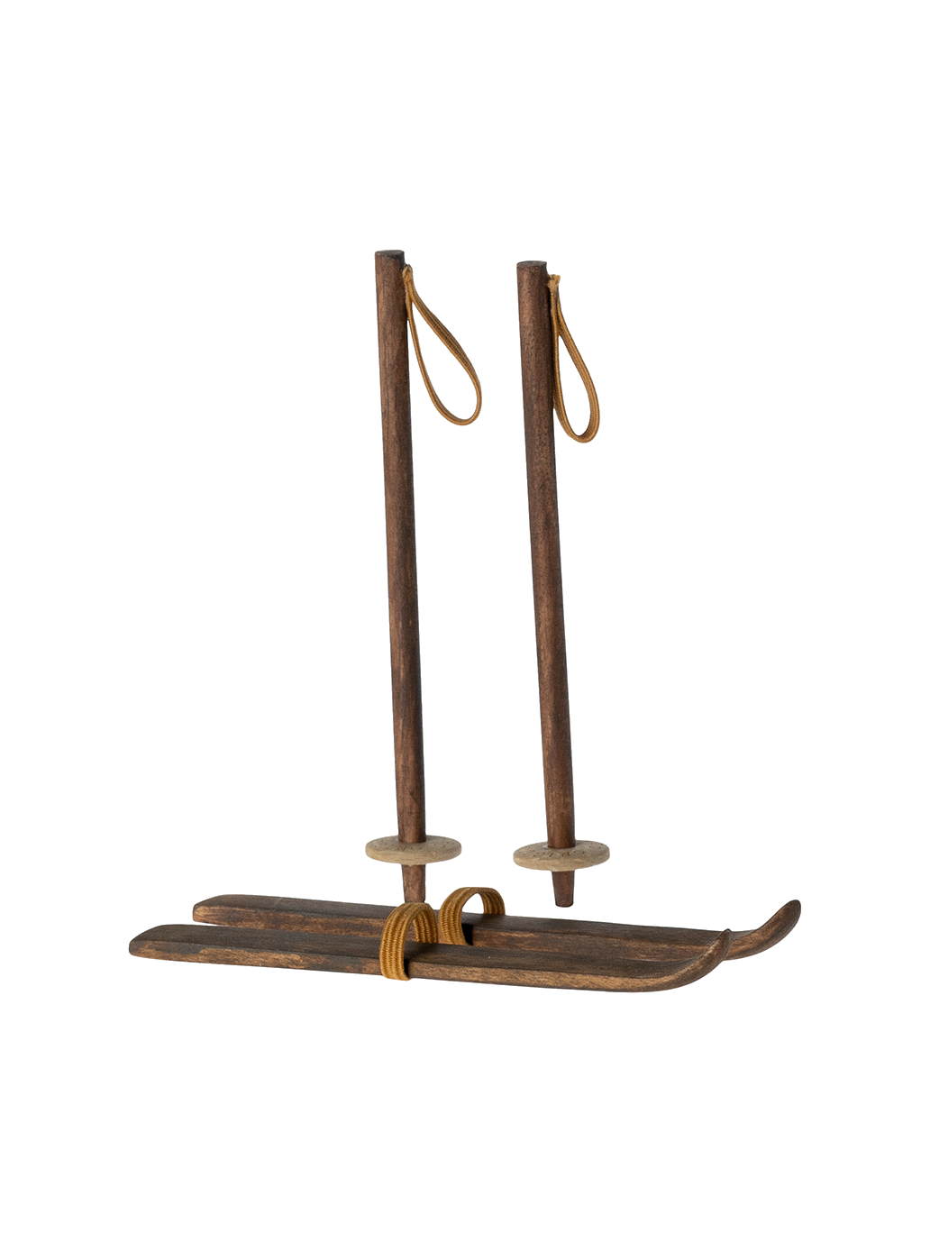 Drewniane narty z kijkami dla myszek Maileg BÉBÉ Concept