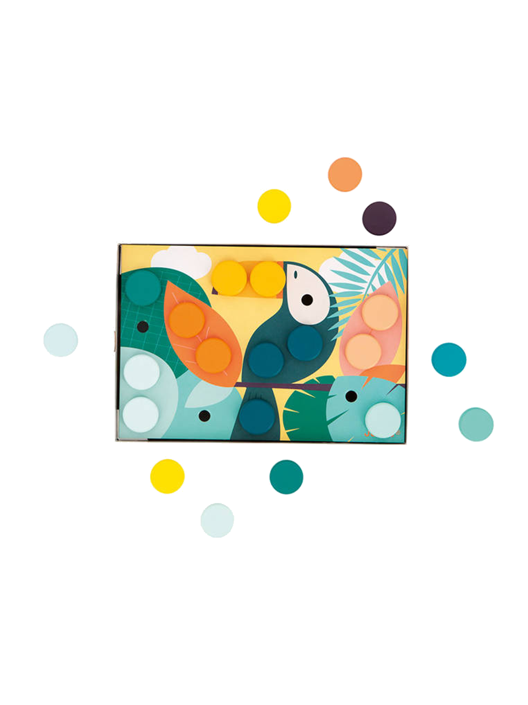 Układanka pierwsza drewniana mozaika Janod BÉBÉ Concept