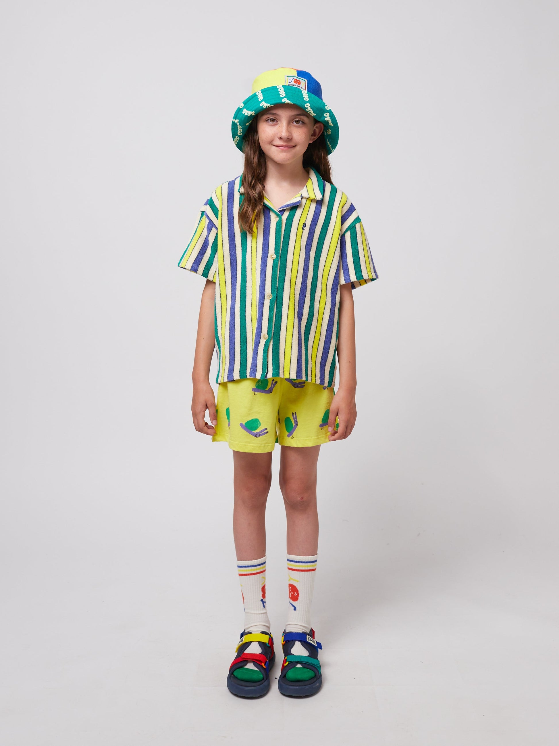 Koszulka Multicolor Stripes terry cloth shirt Bobo Choses BÉBÉ Concept 