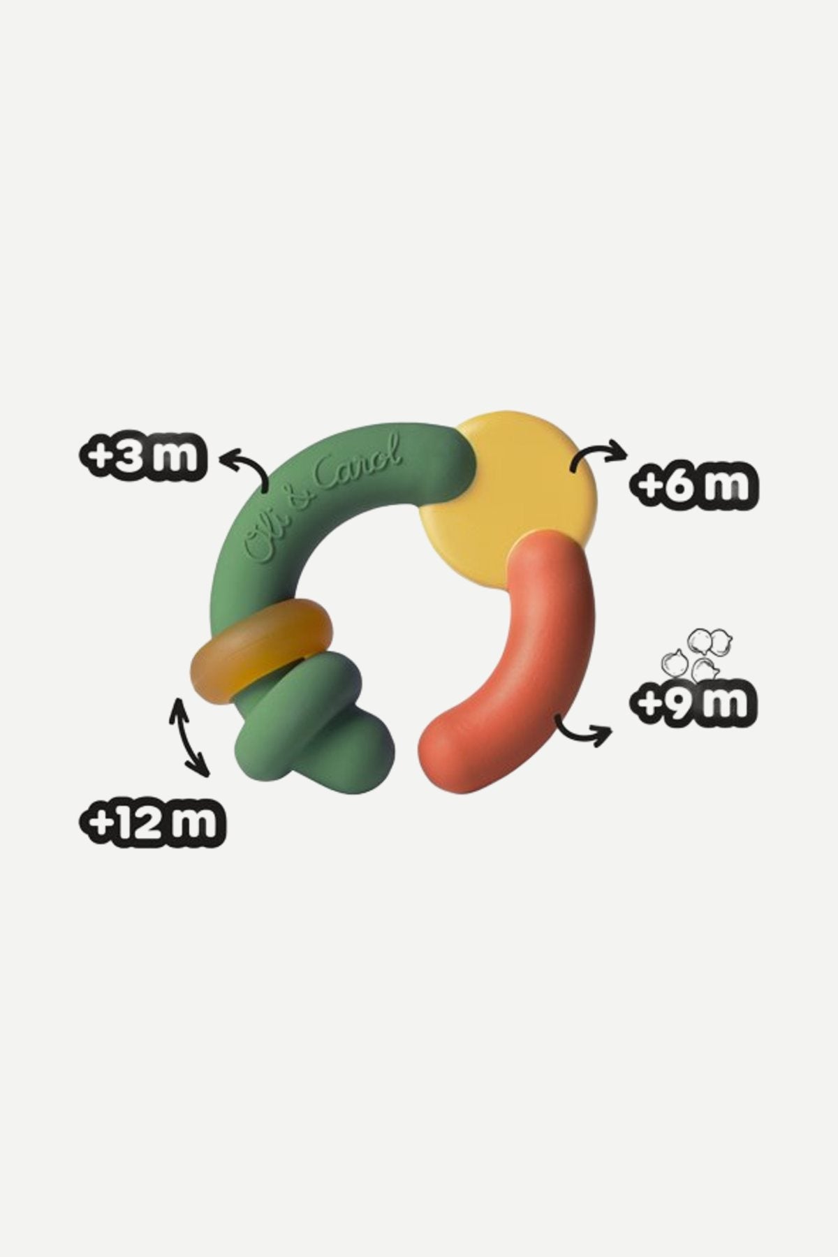 Gryzak z kauczuku Evolutive Capsule TEETHER