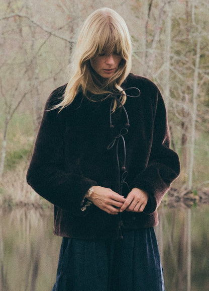 Annie Long Sleeve Jacket BROWN