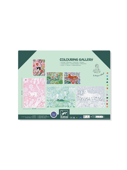 Obrazy do kolorowania w teczce Djeco BÉBÉ Concept