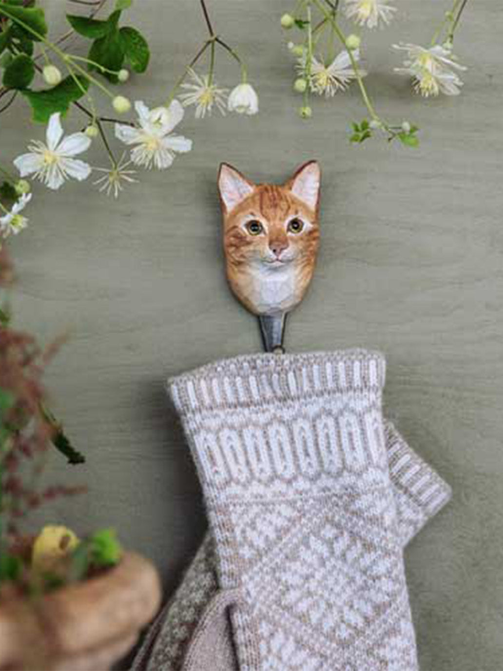 Drewniany haczyk Kot Wildlife Garden BÉBÉ Concept 