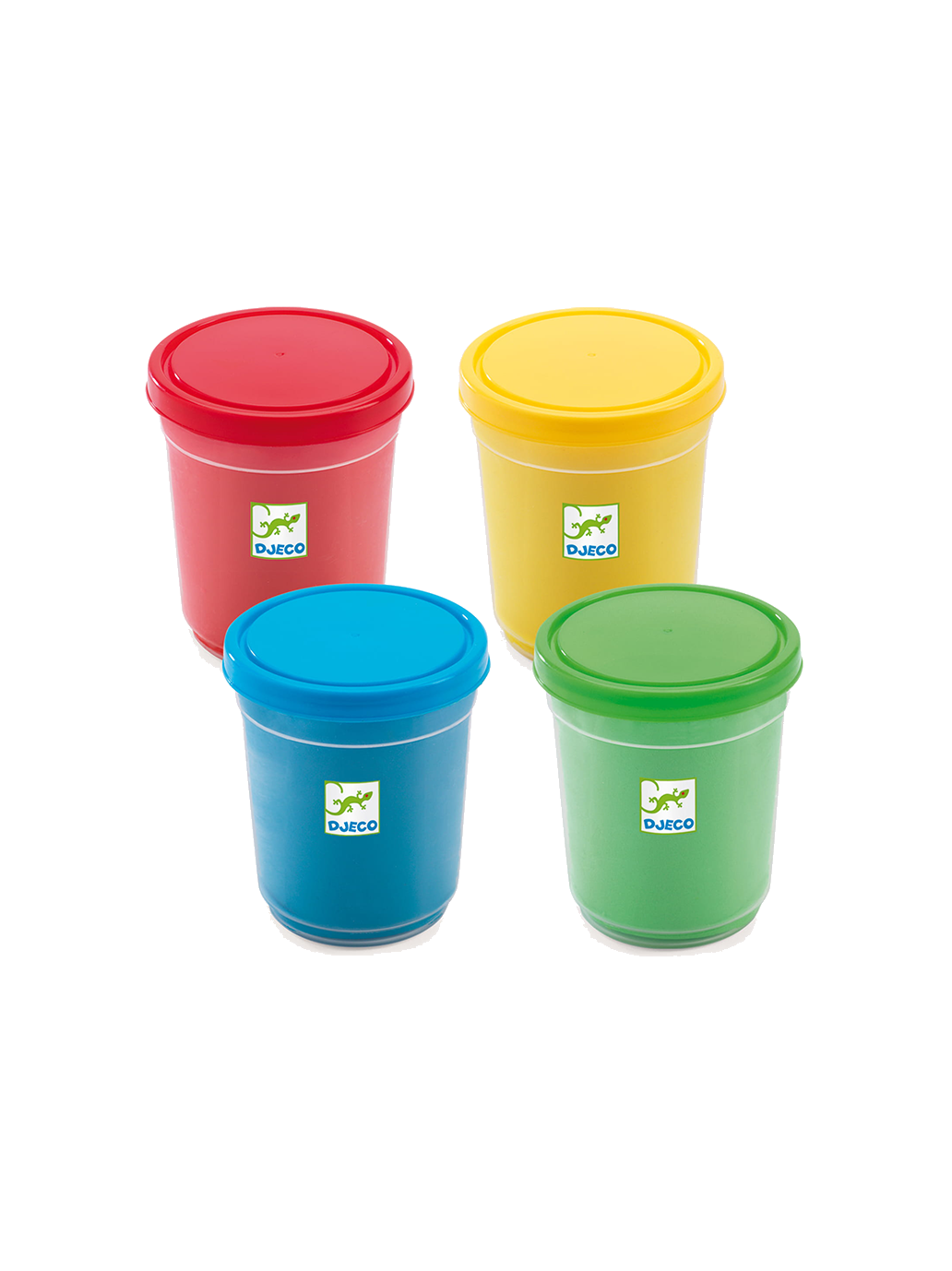 Zestaw 4 kolorów masy plastycznej Djeco BÉBÉ Concept