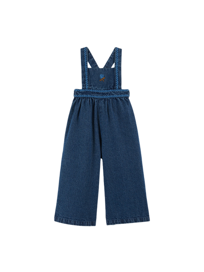 Spodnie Embroidered denim overalls Emile et Ida BÉBÉ Concept 