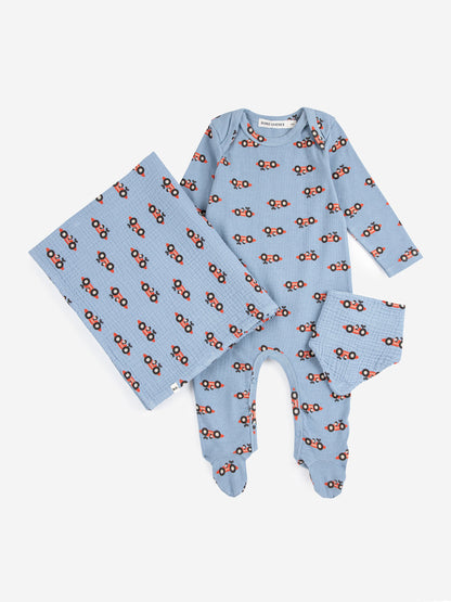 Racing Car all over gift set Baby Bobo Choses BÉBÉ Concept 