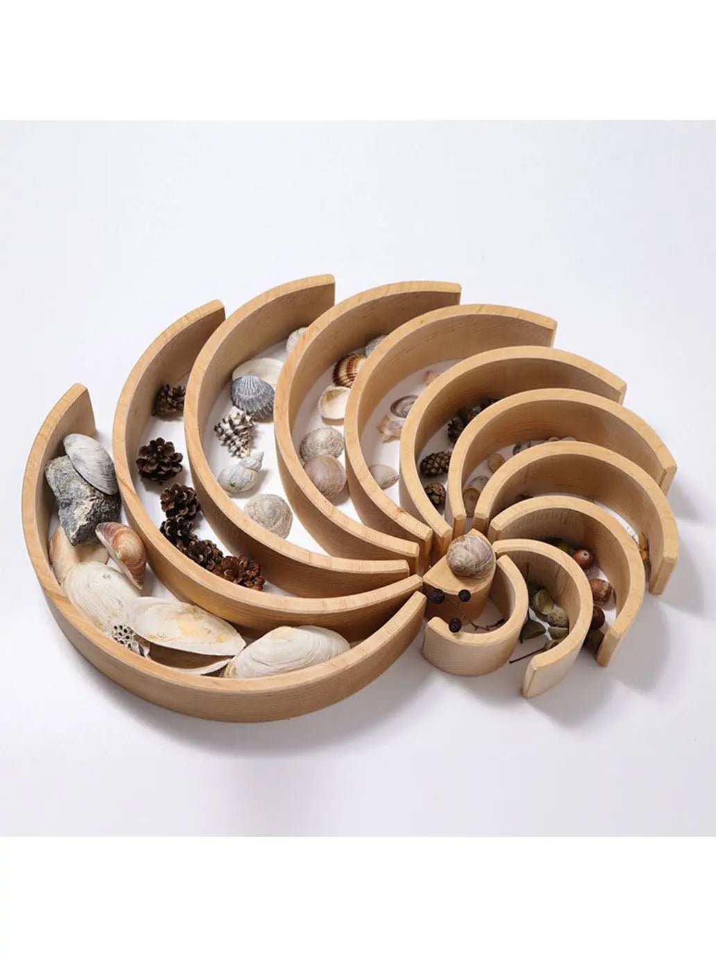 Duża drewniana tęcza 12-elementów Grimm&#39;s BÉBÉ Concept