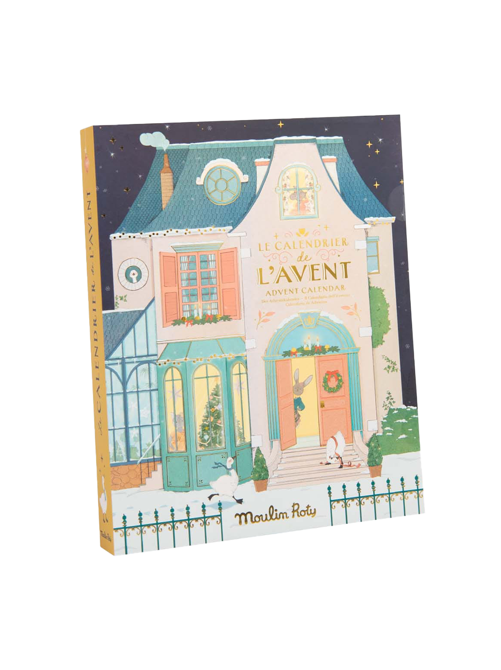 Kalendarz adwentowy z projektorem Nighttime Stories Moulin Roty BÉBÉ Concept 