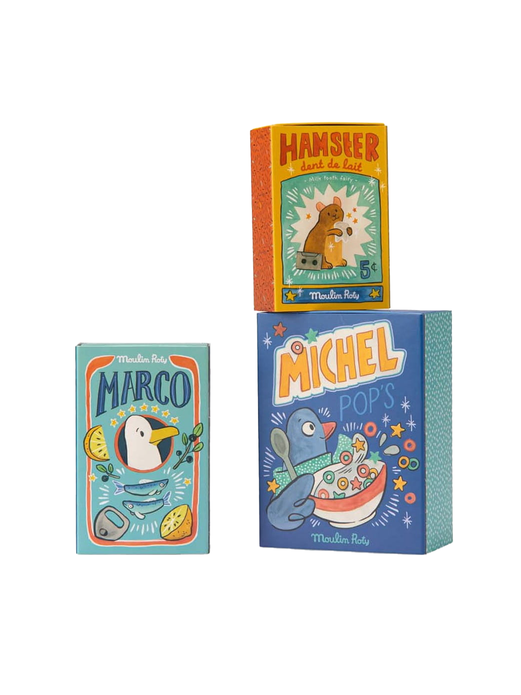 Maskotka grzechotka w pudełku Moulin Roty BÉBÉ Concept 