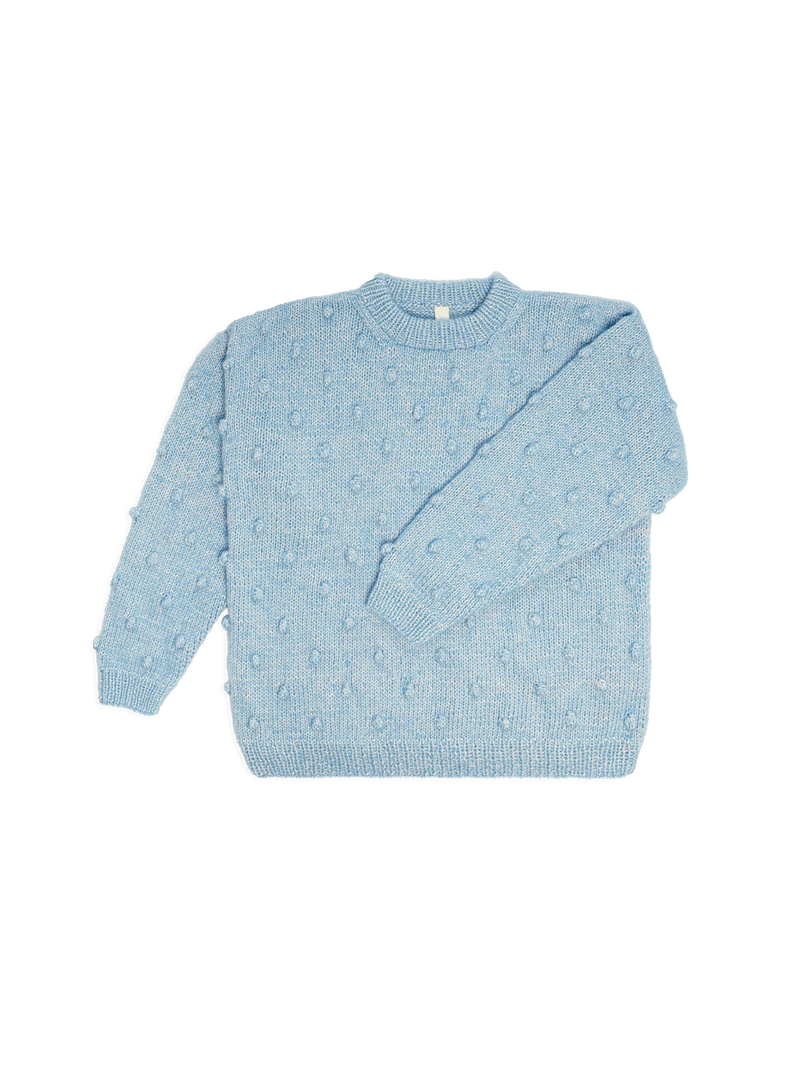 Sweter damski z wełny merino Popcorn Mille Family BÉBÉ Concept