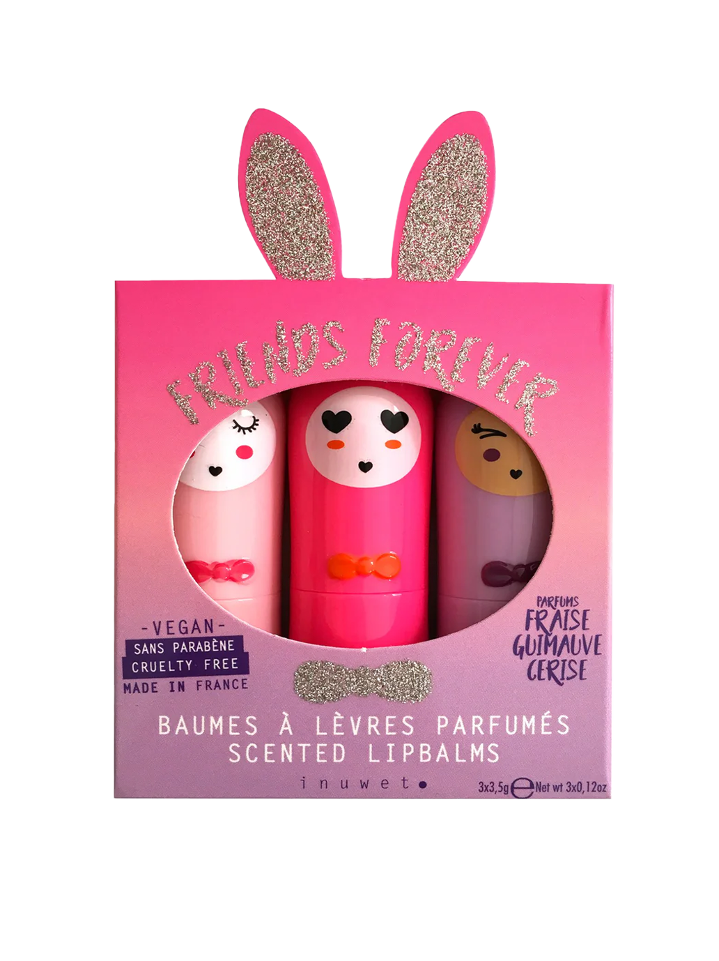 Zestaw balsamów do ust Trio Inuwet BÉBÉ Concept 