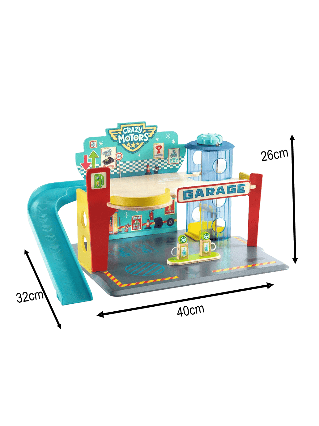 Warsztat samochodowy Crazy Motors Djeco BÉBÉ Concept 