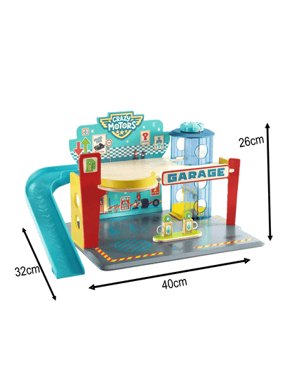 Warsztat samochodowy Crazy Motors Djeco BÉBÉ Concept 