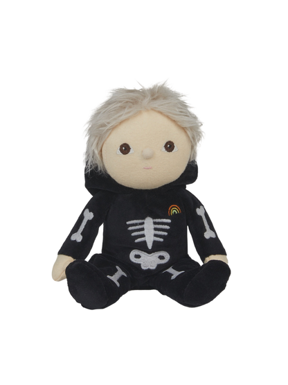 Miękka laleczka Dinky Dinkum Halloween Skeleton Olli Ella BÉBÉ Concept 