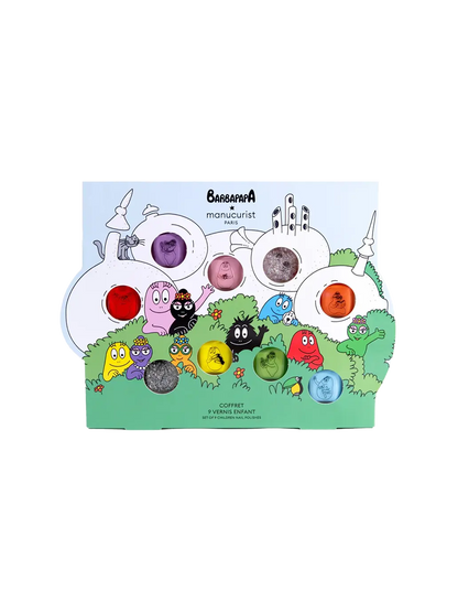 OUTLET Zestaw 9 lakierów do paznokci dla dzieci Barbappa bébé concept BÉBÉ Concept 