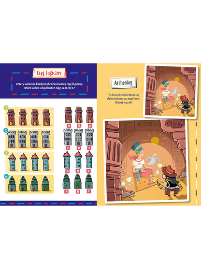 Labirynty i łamigłówki dla supermózgów Wydawnictwo Nasza Ksiegarnia BÉBÉ Concept 