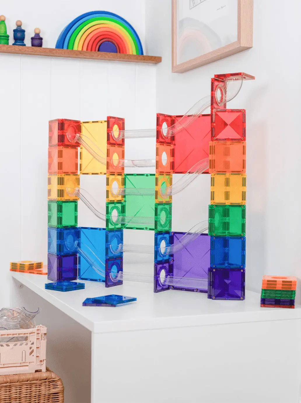 Klocki magnetyczne kulodrom Super Ball Run Pack Connetix BÉBÉ Concept 