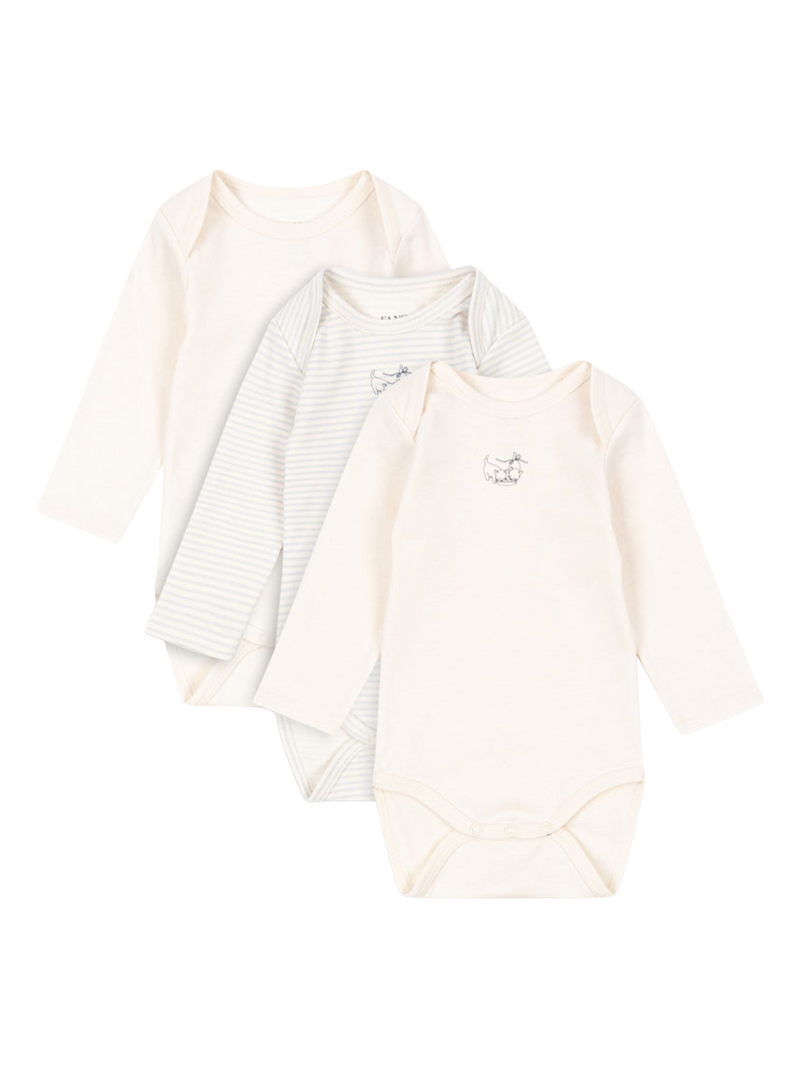 Fanga Fio stripe 3 pack ls body Konges Slojd BÉBÉ Concept 
